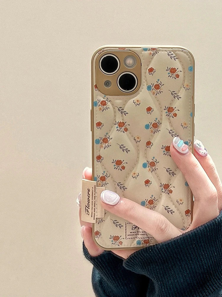 Textured Flowered Case